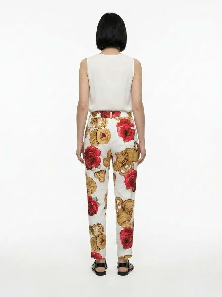 Dolce &amp; Gabbana Sample Sale | Dolce &amp; Gabbana Multicolor Cotton Casual Pants - | Designer outlet