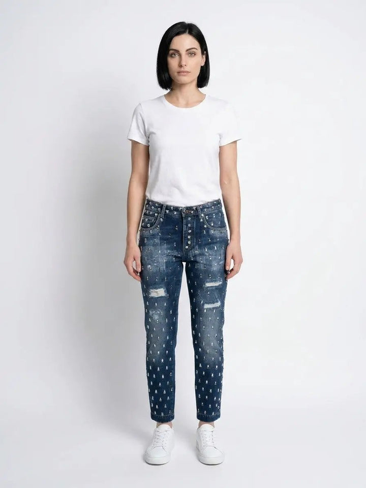 Dolce &amp; Gabbana Sample Sale | Dolce &amp; Gabbana Multicolor Cotton Boyfriend Jeans - | Designer outlet