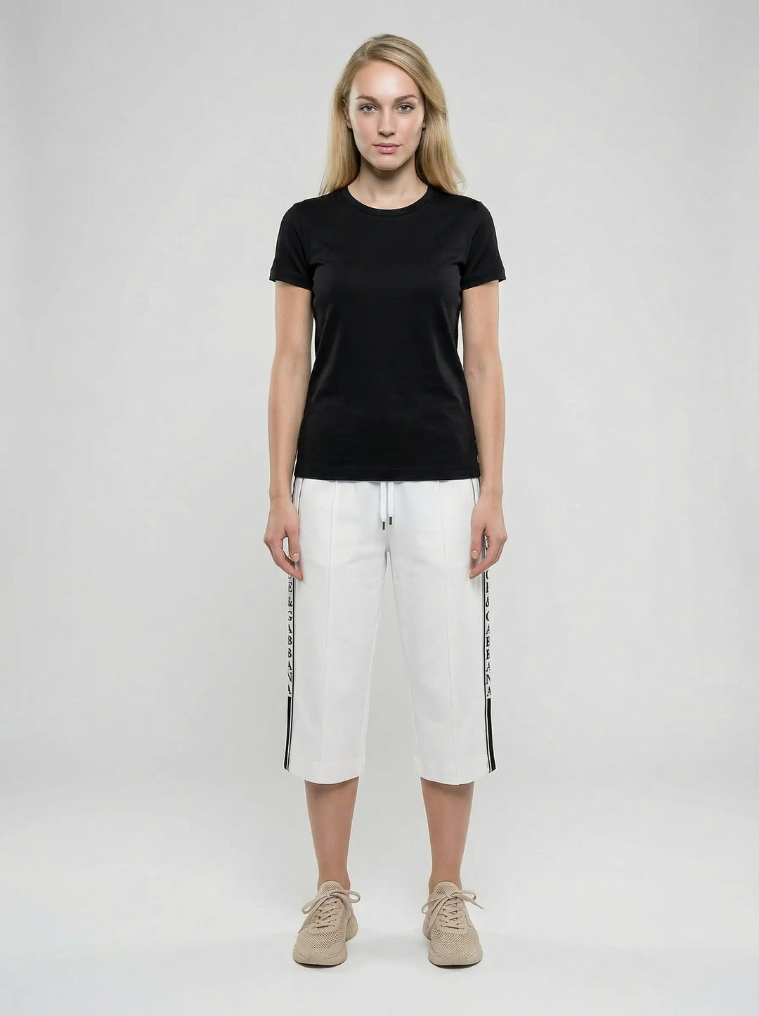 Dolce &amp; Gabbana Sample Sale | Dolce &amp; Gabbana White Elastane T-Shirt - | Designer outlet