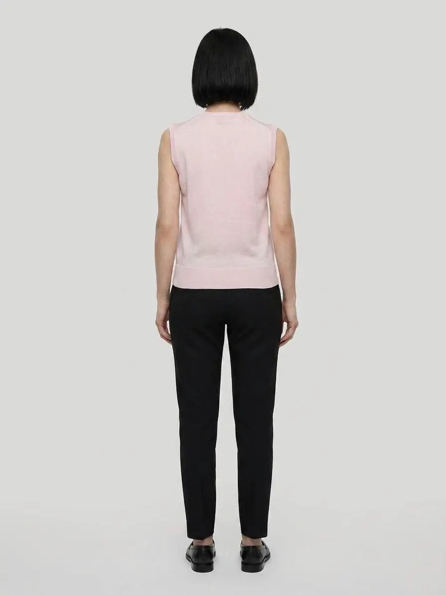 Dolce &amp; Gabbana Sample Sale | Dolce &amp; Gabbana Pink Silk Tank Tops - | Designer outlet