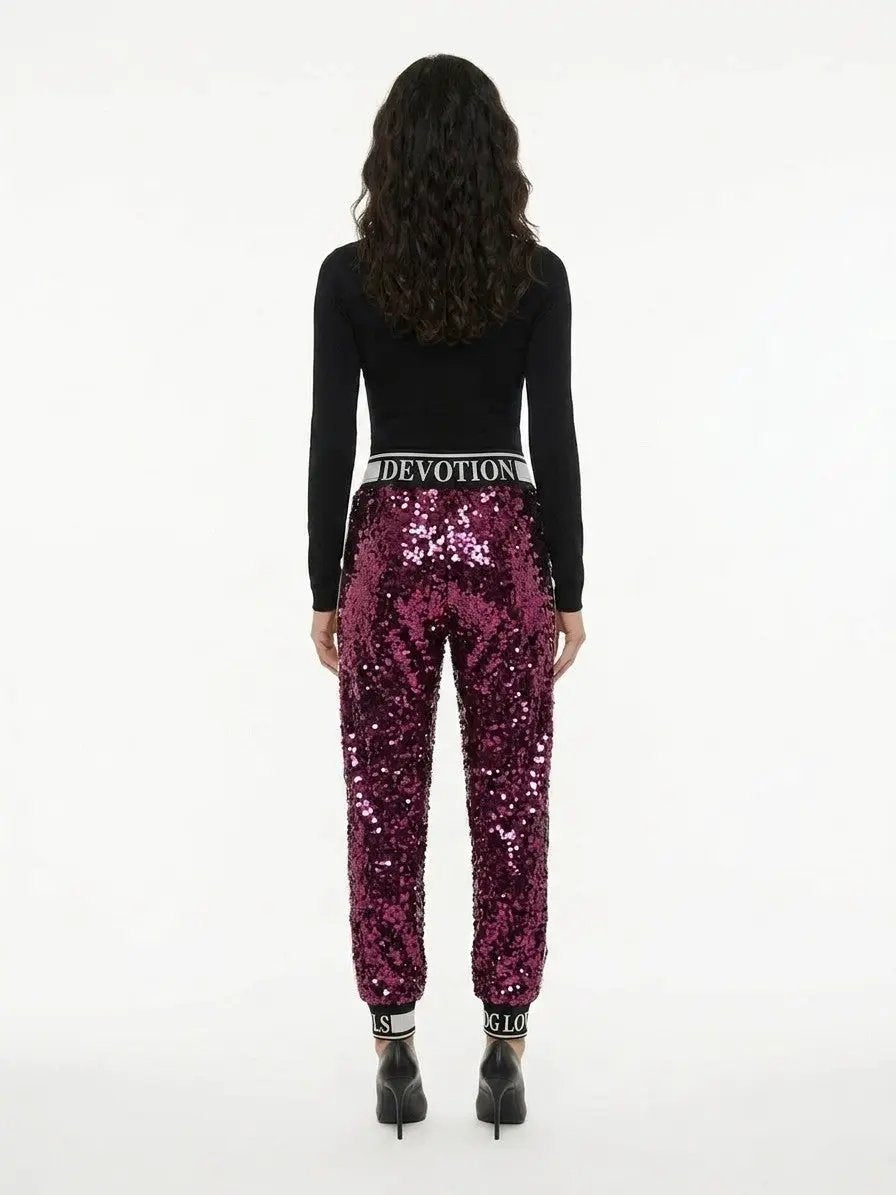 Dolce &amp; Gabbana Sample Sale | Dolce &amp; Gabbana Pink Polyester Casual Pants - | Designer outlet