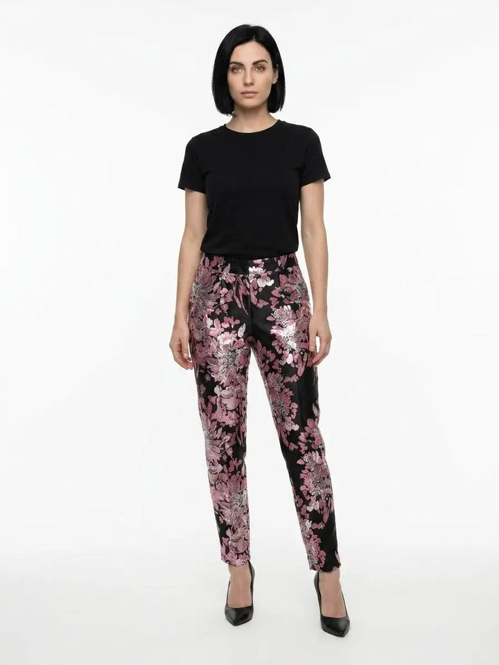 Dolce &amp; Gabbana Sample Sale | Dolce &amp; Gabbana Multicolor Metallic Fibre Dress Pants - | Designer outlet