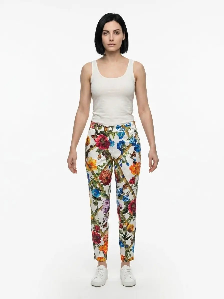 Dolce &amp; Gabbana Sample Sale | Dolce &amp; Gabbana Multicolor Cotton Casual Pants - | Designer outlet