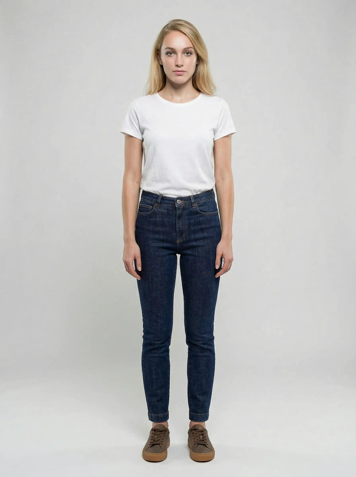 Dolce &amp; Gabbana Sample Sale | Dolce &amp; Gabbana Navy Blue Cotton Skinny Jeans - | Designer outlet