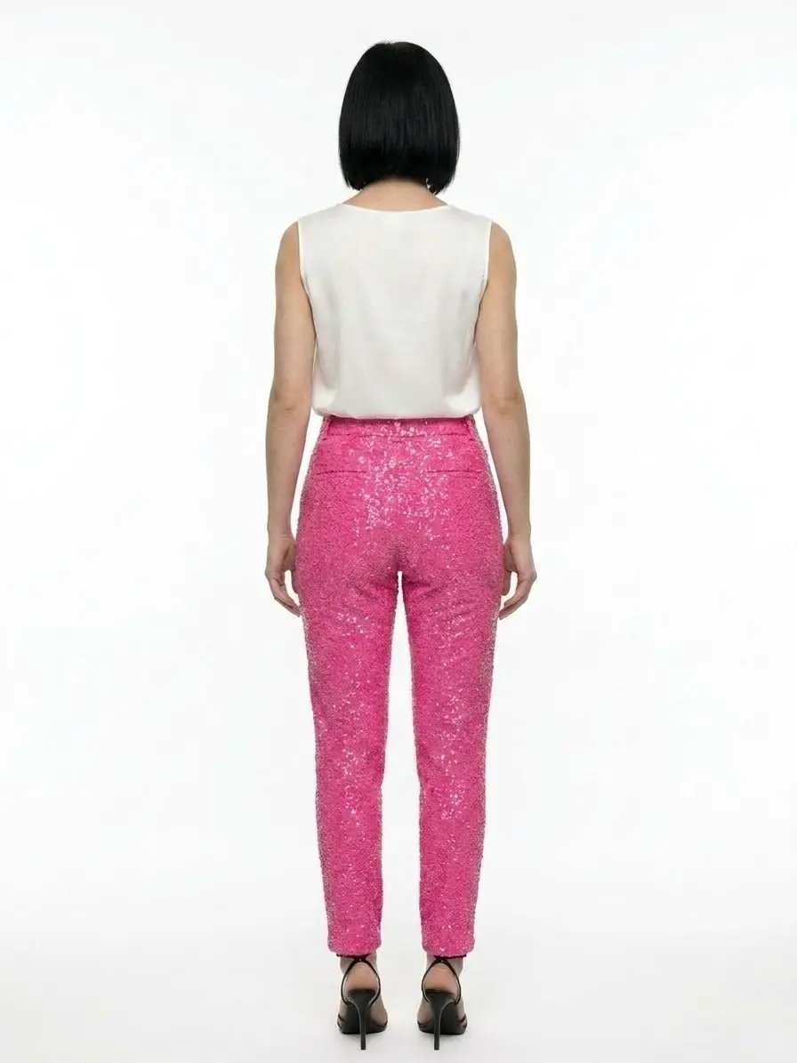 Dolce & Gabbana Sample Sale | Dolce & Gabbana Pink Elastane Casual Pants - | Designer outlet