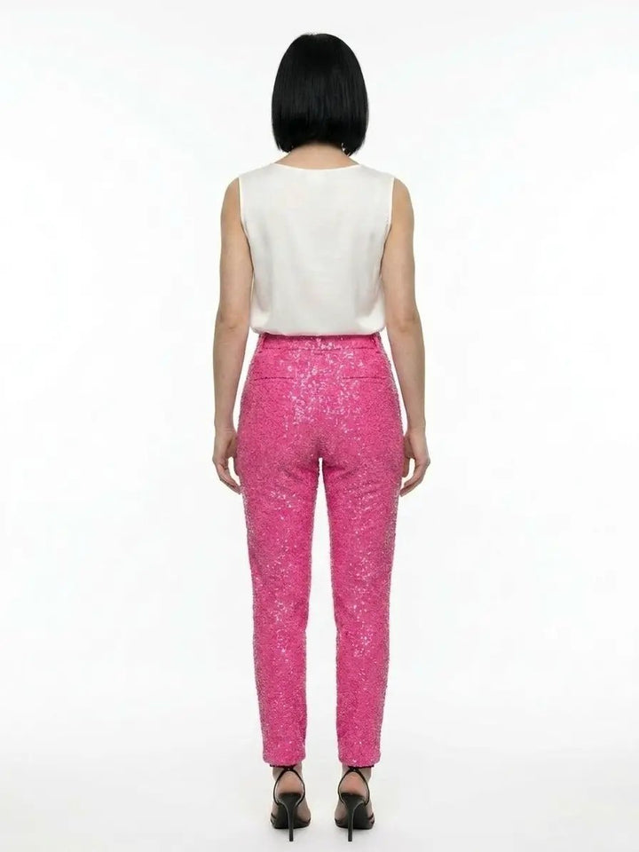 Dolce &amp; Gabbana Sample Sale | Dolce &amp; Gabbana Pink Elastane Casual Pants - | Designer outlet