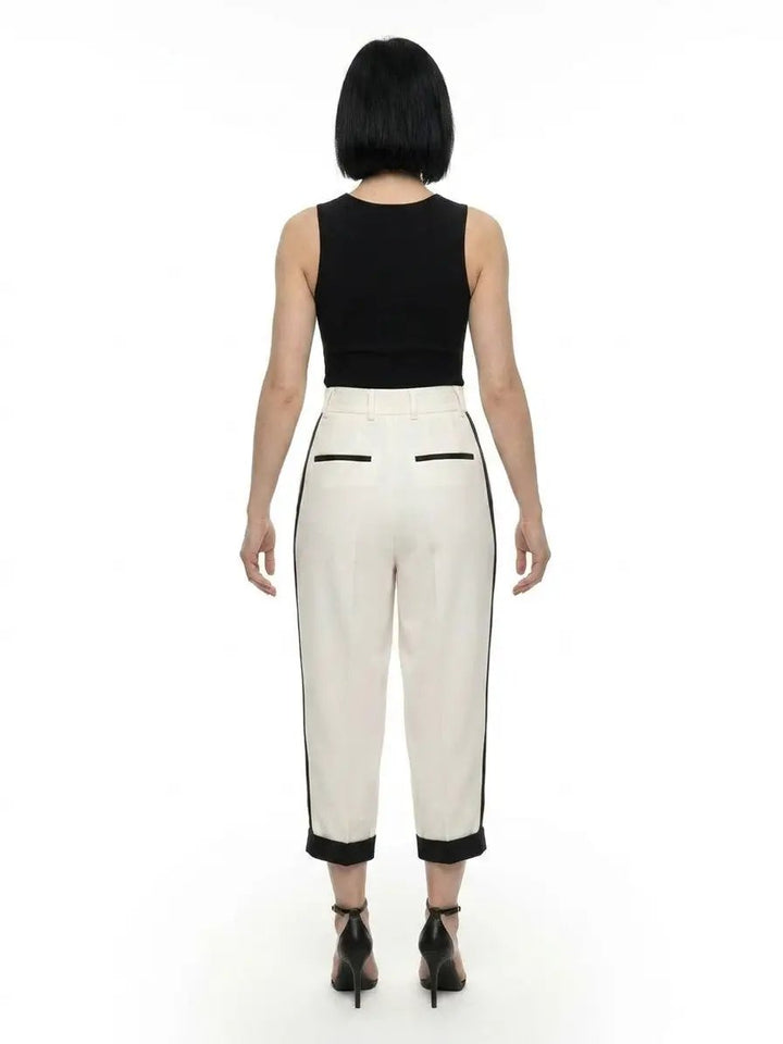 Dolce &amp; Gabbana Sample Sale | Dolce &amp; Gabbana White Virgin Wool Casual Pants - | Designer outlet