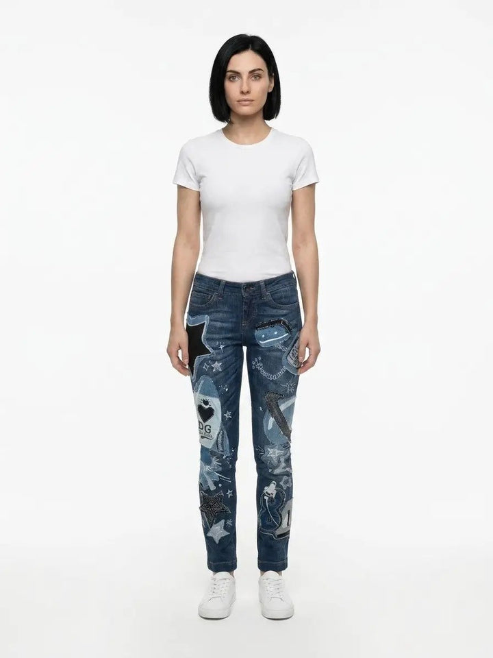 Dolce &amp; Gabbana Sample Sale | Dolce &amp; Gabbana Blue Cotton Jeans Denim - | Designer outlet