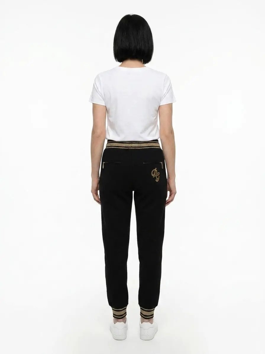 Dolce &amp; Gabbana Sample Sale | Dolce &amp; Gabbana Black Cotton Casual Pants - | Designer outlet