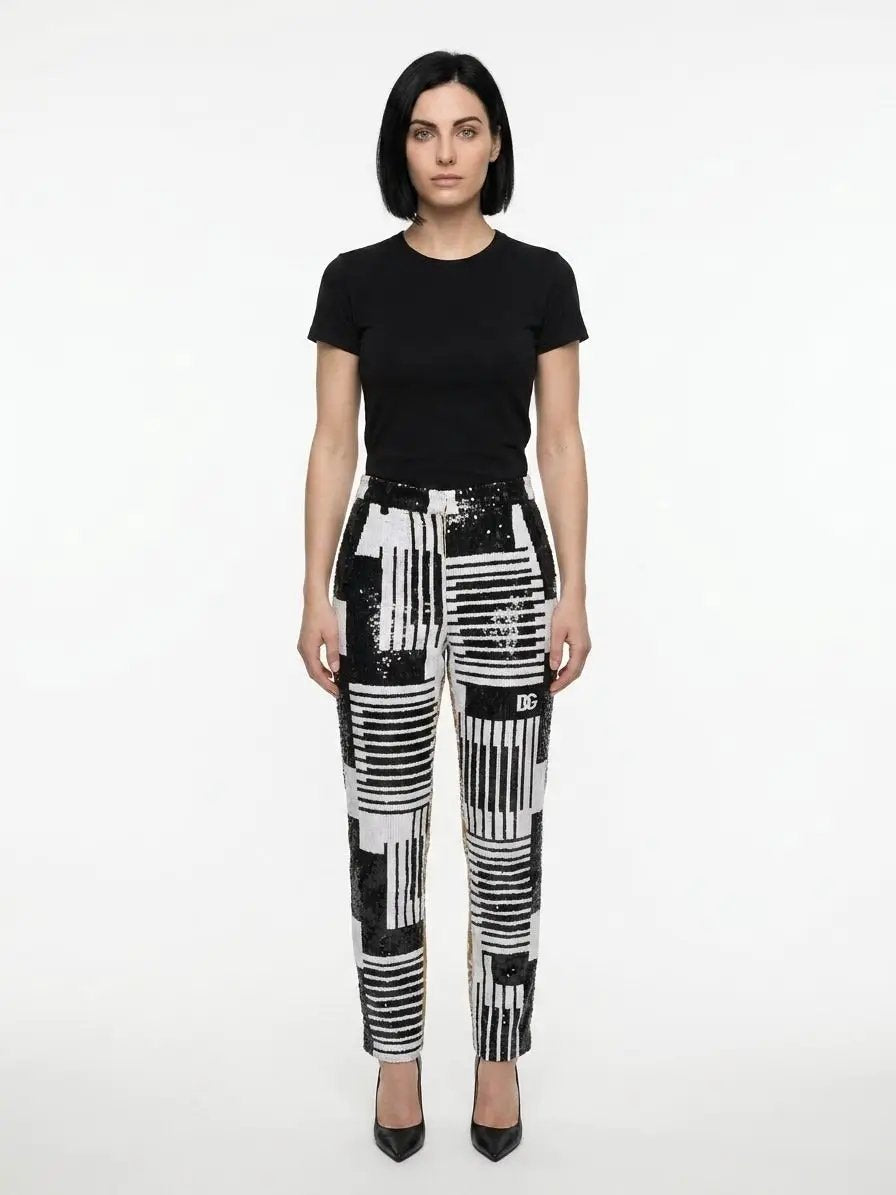 Dolce &amp; Gabbana Sample Sale | Dolce &amp; Gabbana Multicolor Polyamide Casual Pants - | Designer outlet