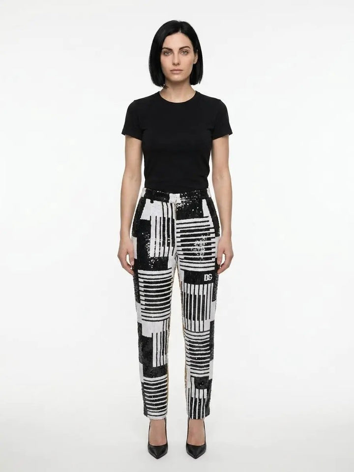 Dolce &amp; Gabbana Sample Sale | Dolce &amp; Gabbana Multicolor Polyamide Casual Pants - | Designer outlet
