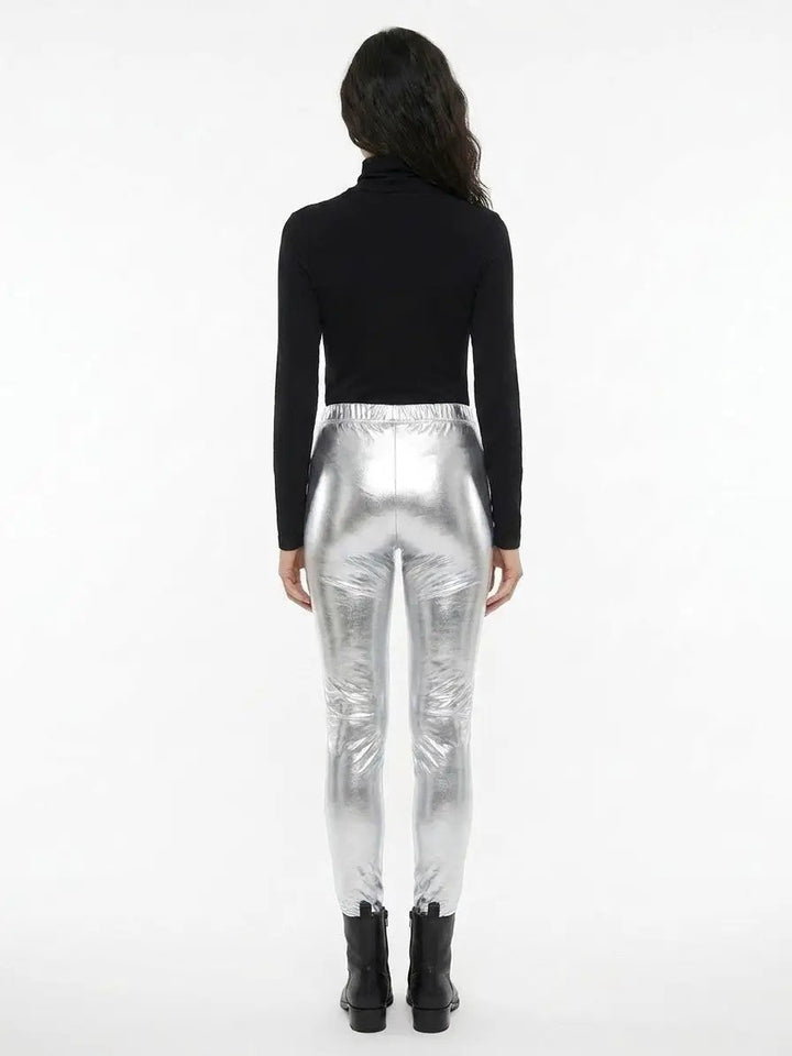 Dolce &amp; Gabbana Sample Sale | Dolce &amp; Gabbana Silver Elastane Skinny Pants - | Designer outlet