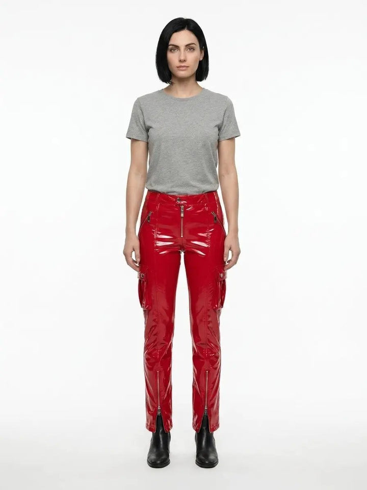 Dolce &amp; Gabbana Sample Sale | Dolce &amp; Gabbana Red Elastane Casual Pants - | Designer outlet