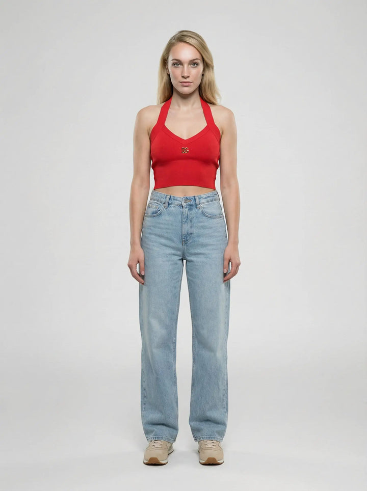 Dolce &amp; Gabbana Sample Sale | Dolce &amp; Gabbana Red Cashmere Tank Tops - | Designer outlet