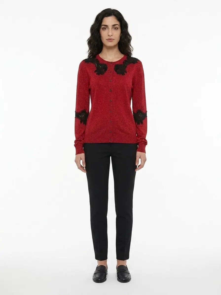Dolce &amp; Gabbana Sample Sale | Dolce &amp; Gabbana Red Cotton Cardigan - | Designer outlet