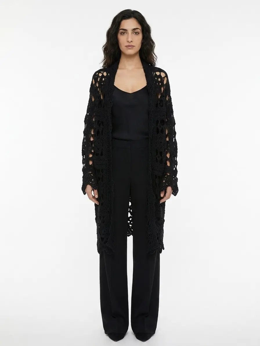 Dolce &amp; Gabbana Sample Sale | Dolce &amp; Gabbana Black Virgin Wool Cardigan - | Designer outlet