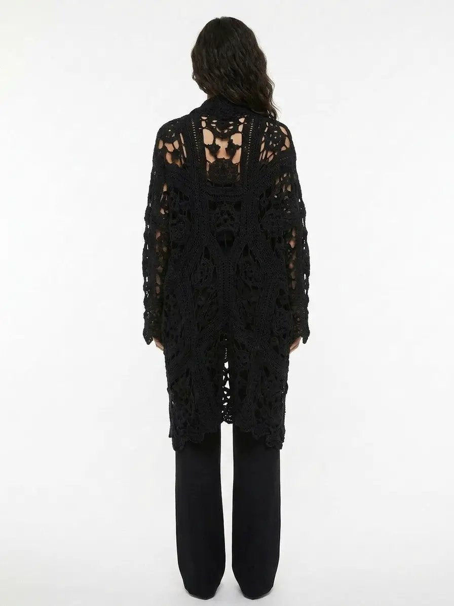 Dolce &amp; Gabbana Sample Sale | Dolce &amp; Gabbana Black Virgin Wool Cardigan - | Designer outlet
