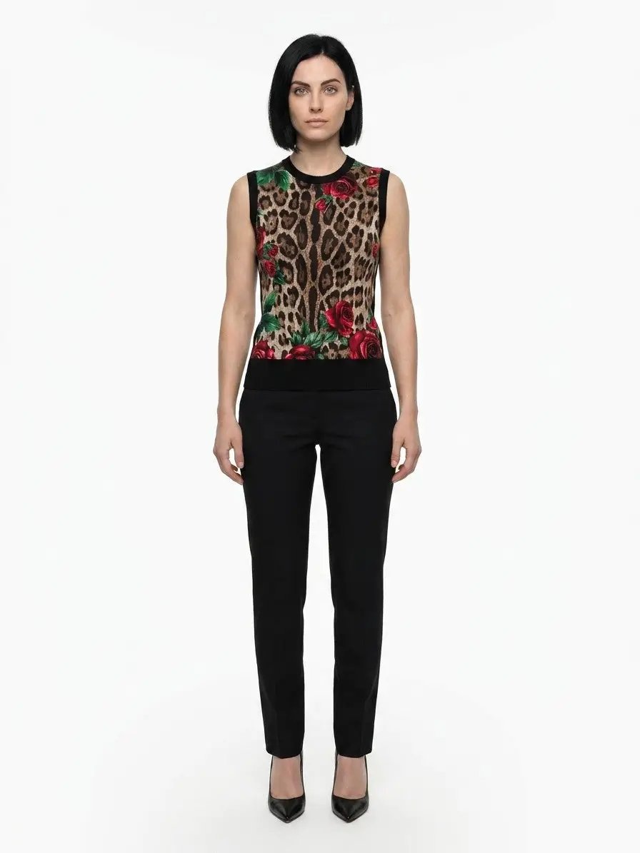 Dolce &amp; Gabbana Sample Sale | Dolce &amp; Gabbana Multicolor Silk Tank Tops - | Designer outlet