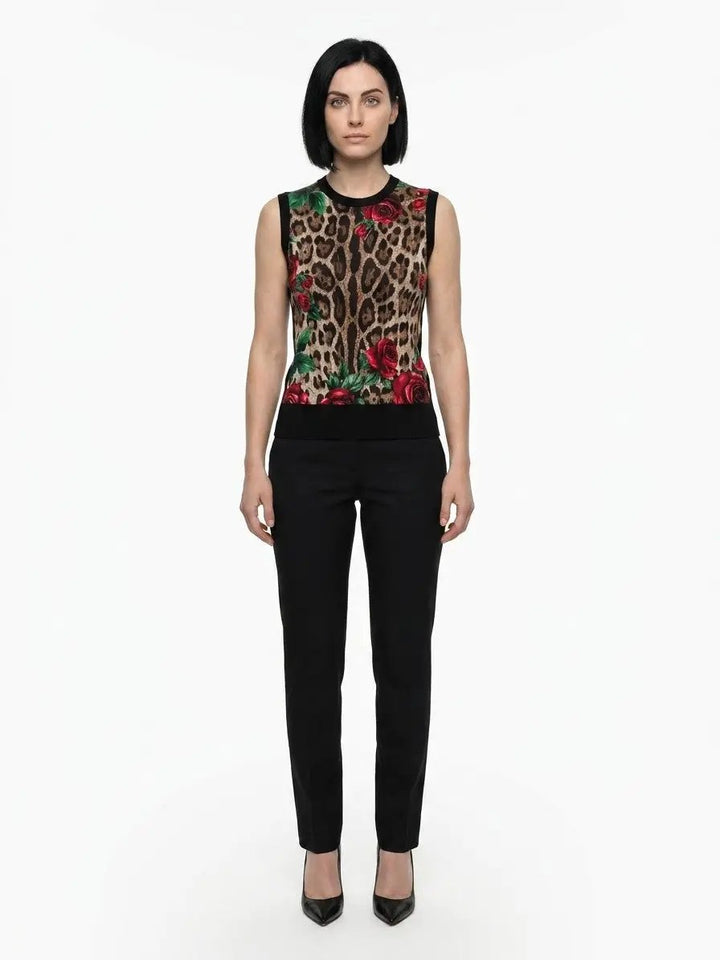 Dolce &amp; Gabbana Sample Sale | Dolce &amp; Gabbana Multicolor Silk Tank Tops - | Designer outlet
