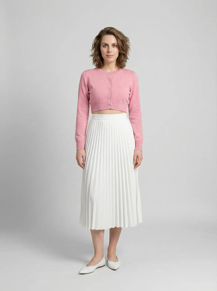 Dolce &amp; Gabbana Sample Sale | Dolce &amp; Gabbana Pink Silk Cardigan - | Designer outlet