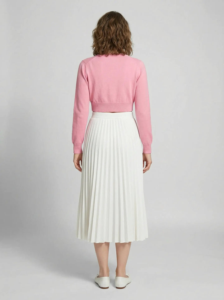 Dolce &amp; Gabbana Sample Sale | Dolce &amp; Gabbana Pink Silk Cardigan - | Designer outlet