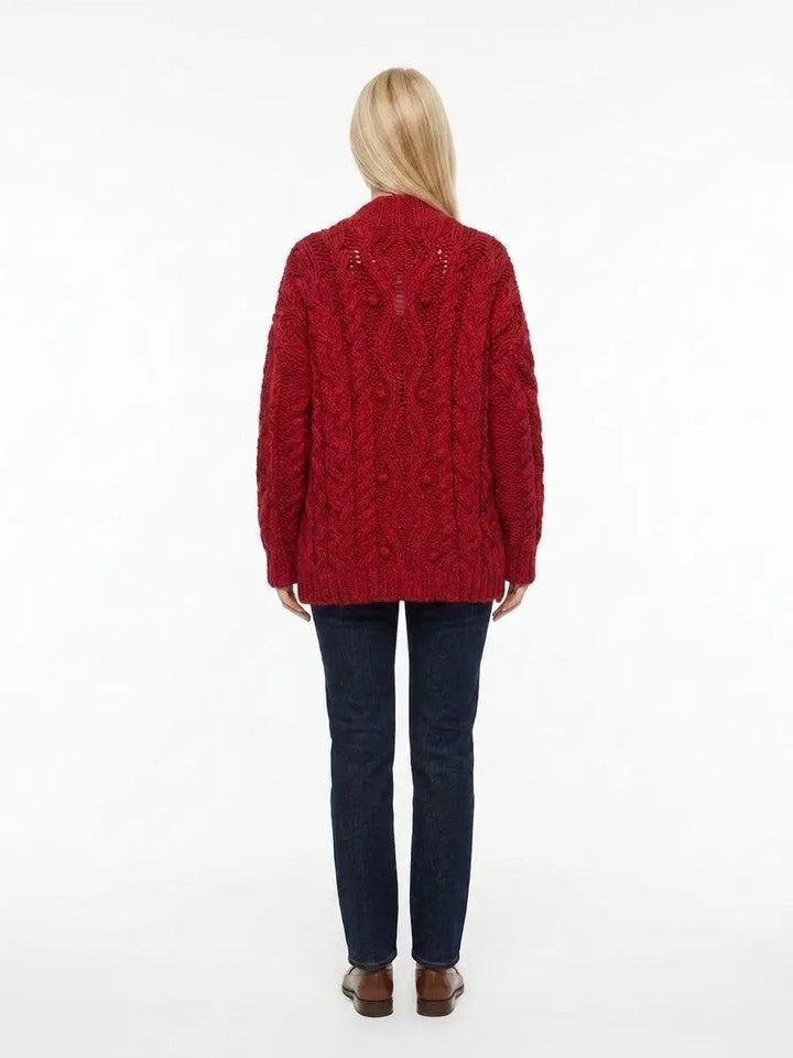 Dolce &amp; Gabbana Sample Sale | Dolce &amp; Gabbana Bordeaux Virgin Wool Cardigan - | Designer outlet