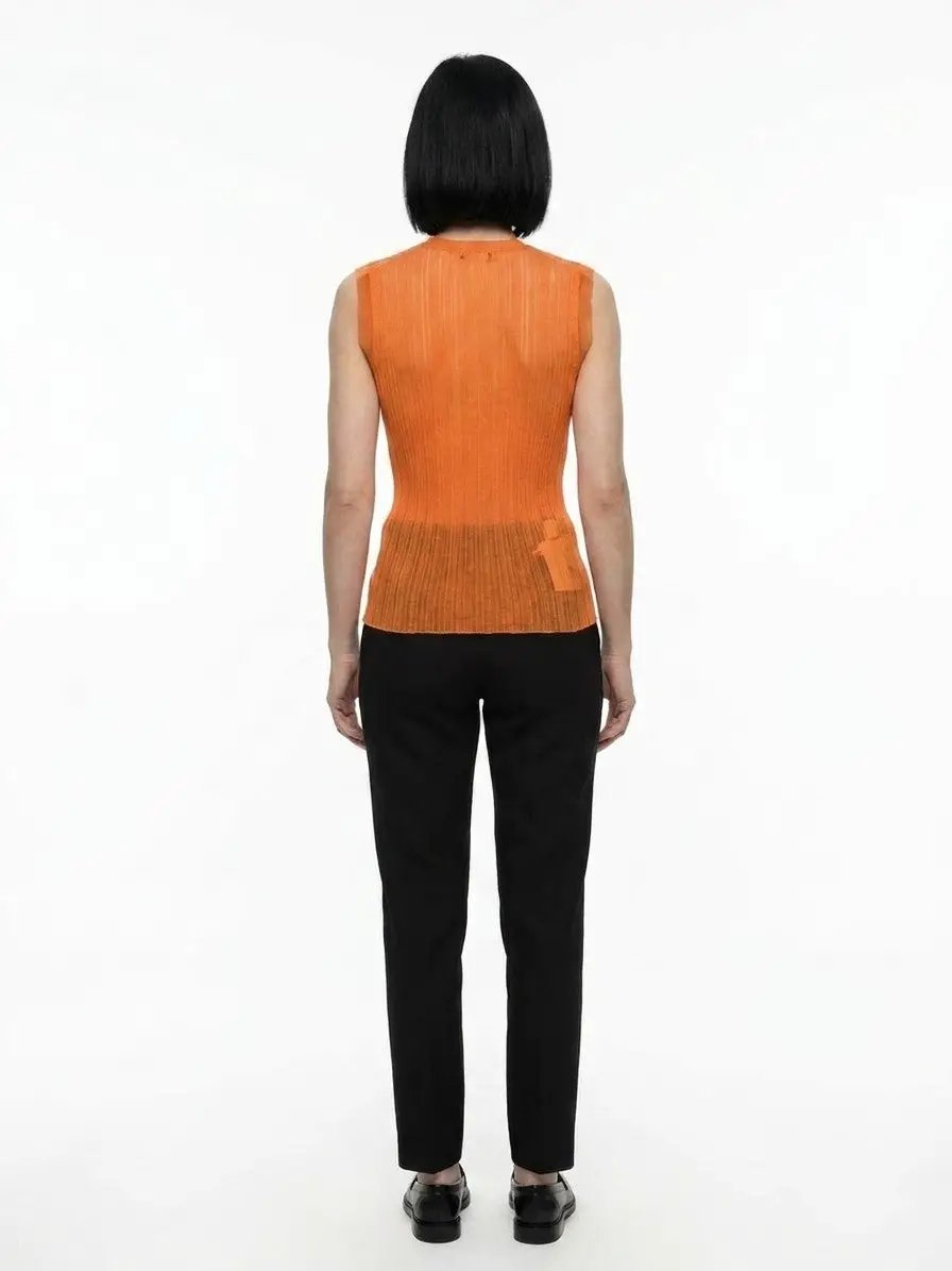 Dolce &amp; Gabbana Sample Sale | Dolce &amp; Gabbana Orange Polyester Tank Tops - | Designer outlet