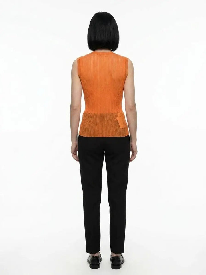 Dolce &amp; Gabbana Sample Sale | Dolce &amp; Gabbana Orange Polyester Tank Tops - | Designer outlet