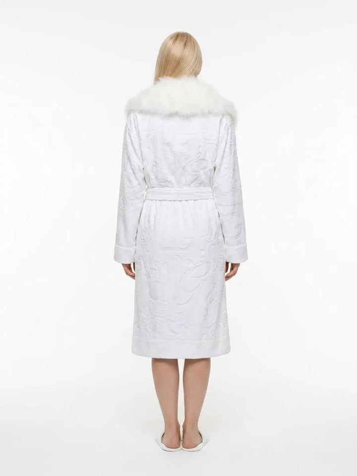 Dolce &amp; Gabbana Sample Sale | Dolce &amp; Gabbana White Cotton Coat - | Designer outlet
