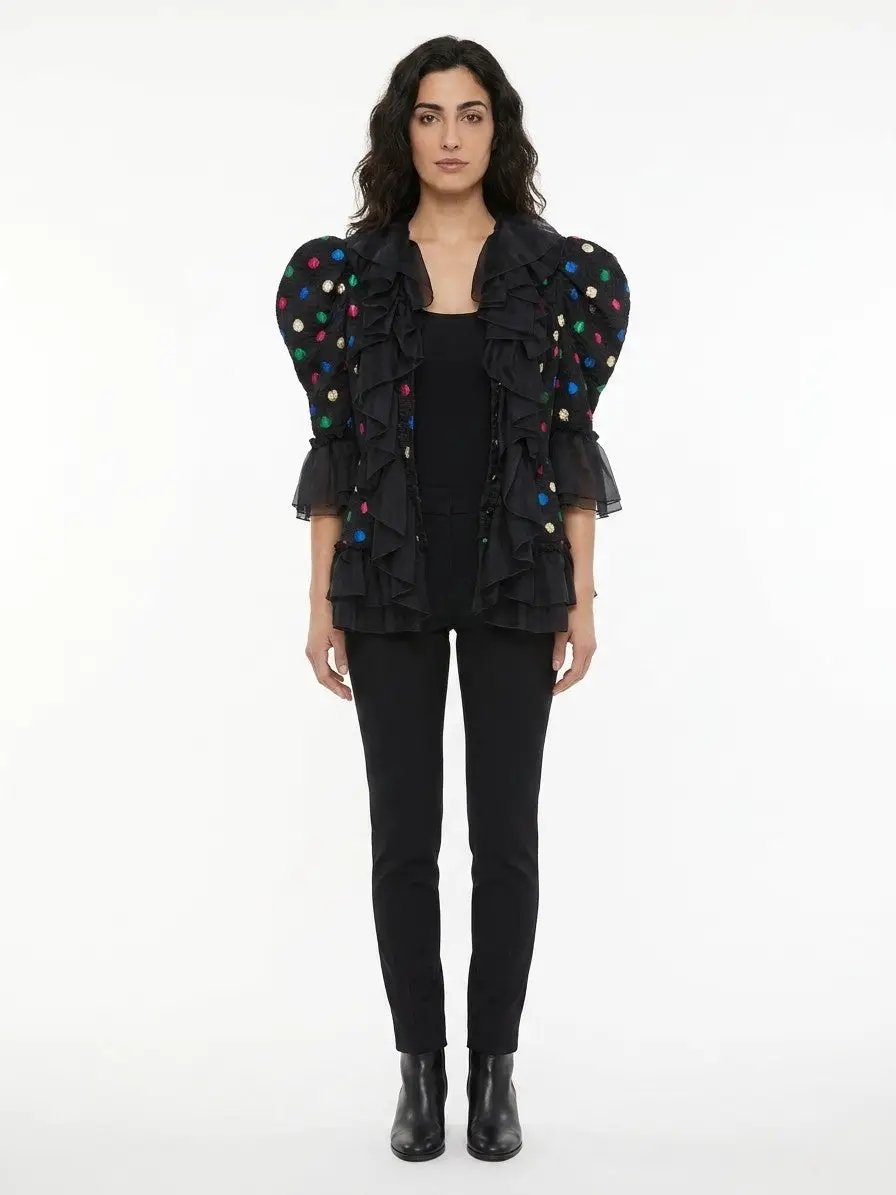 Dolce &amp; Gabbana Sample Sale | Dolce &amp; Gabbana Multicolor Acetate Biker Jacket - | Designer outlet