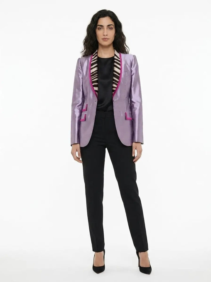 Dolce &amp; Gabbana Sample Sale | Dolce &amp; Gabbana Purple Polyamide Blazer - | Designer outlet