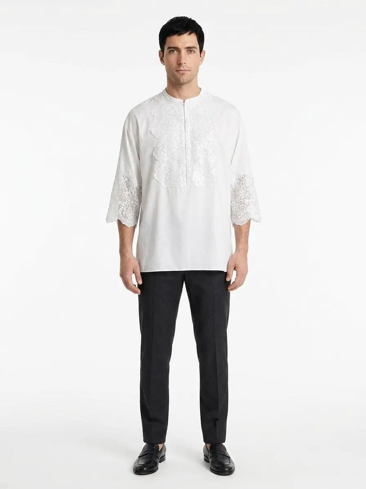 Dolce &amp; Gabbana Sample Sale | Dolce &amp; Gabbana White Cotton Dress Shirt - | Designer outlet