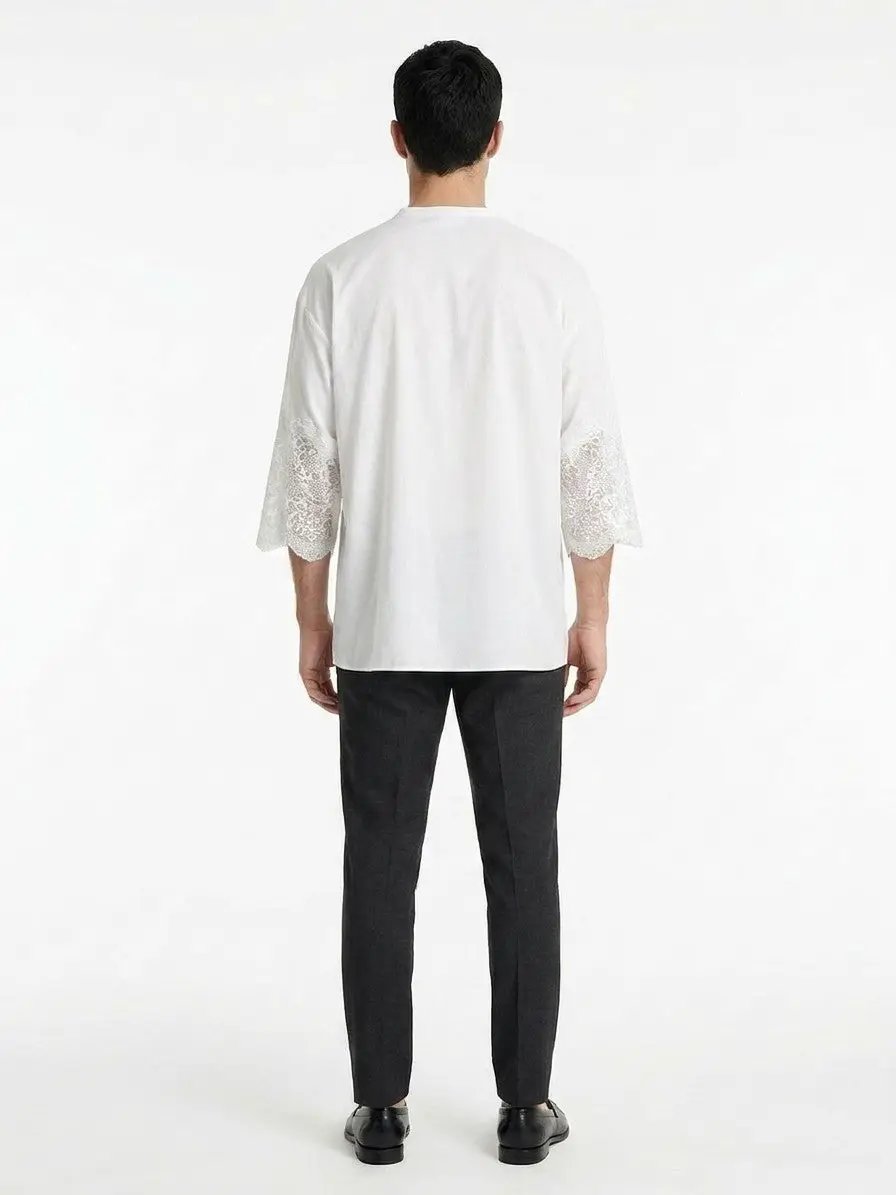 Dolce & Gabbana Sample Sale | Dolce & Gabbana White Cotton Dress Shirt - | Designer outlet