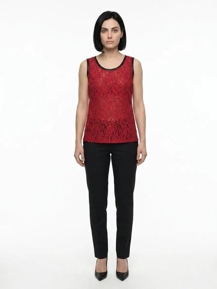 Dolce &amp; Gabbana Sample Sale | Dolce &amp; Gabbana Bordeaux Acetate Sleeveles T-Shirt - | Designer outlet
