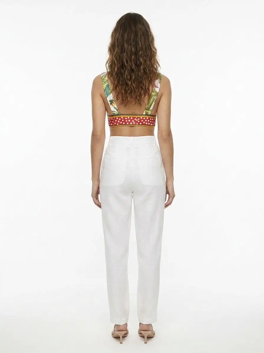 Dolce &amp; Gabbana Sample Sale | Dolce &amp; Gabbana Multicolor Silk Sleeveles T-Shirt - | Designer outlet