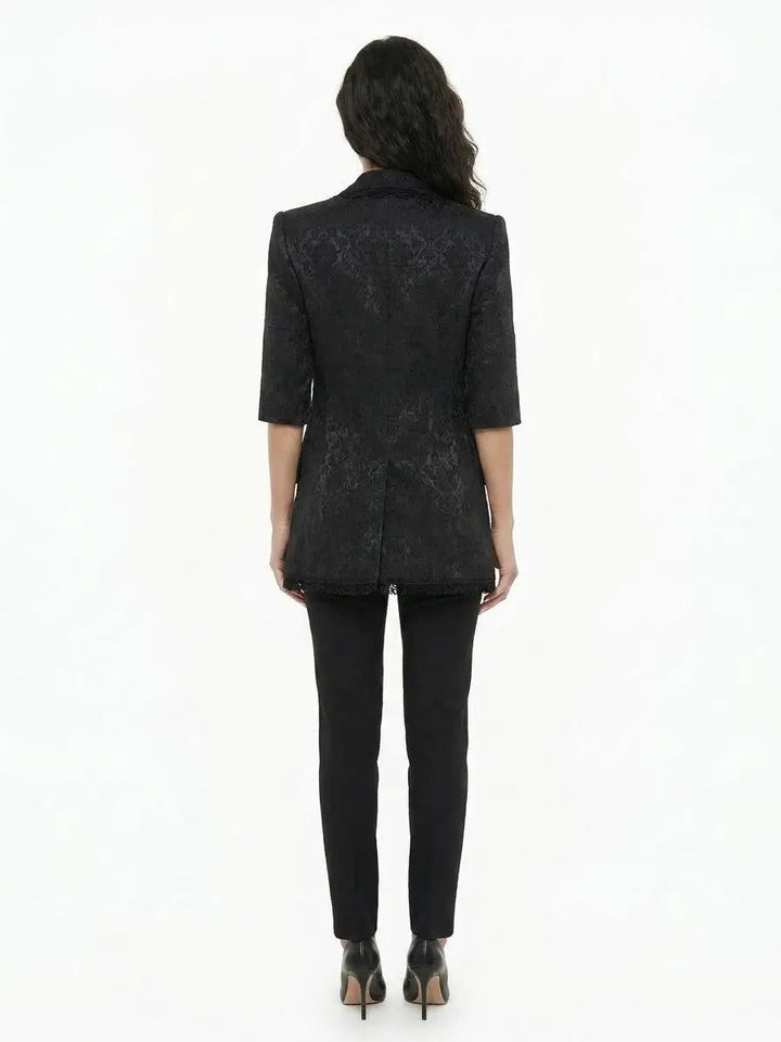Dolce &amp; Gabbana Sample Sale | Dolce &amp; Gabbana Black Silk Blazer - | Designer outlet