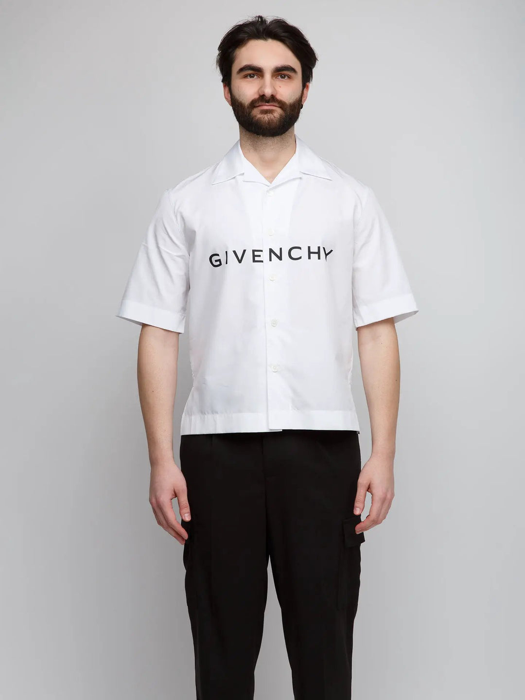 Givenchy Sample Sale | Givenchy Bicolor Cotton Shortsleeve Shirt - | Designer outlet
