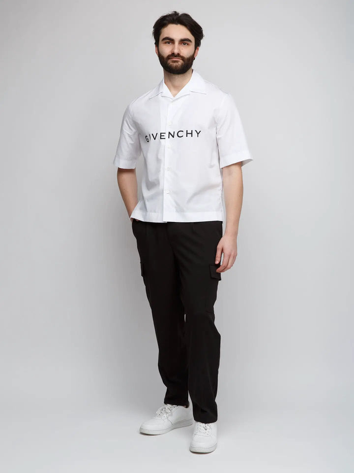 Givenchy Sample Sale | Givenchy Bicolor Cotton Shortsleeve Shirt - | Designer outlet
