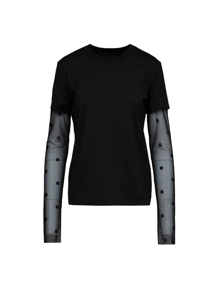 Givenchy Sample Sale | Givenchy Black Cotton Long Sleeve T-Shirt - | Designer outlet