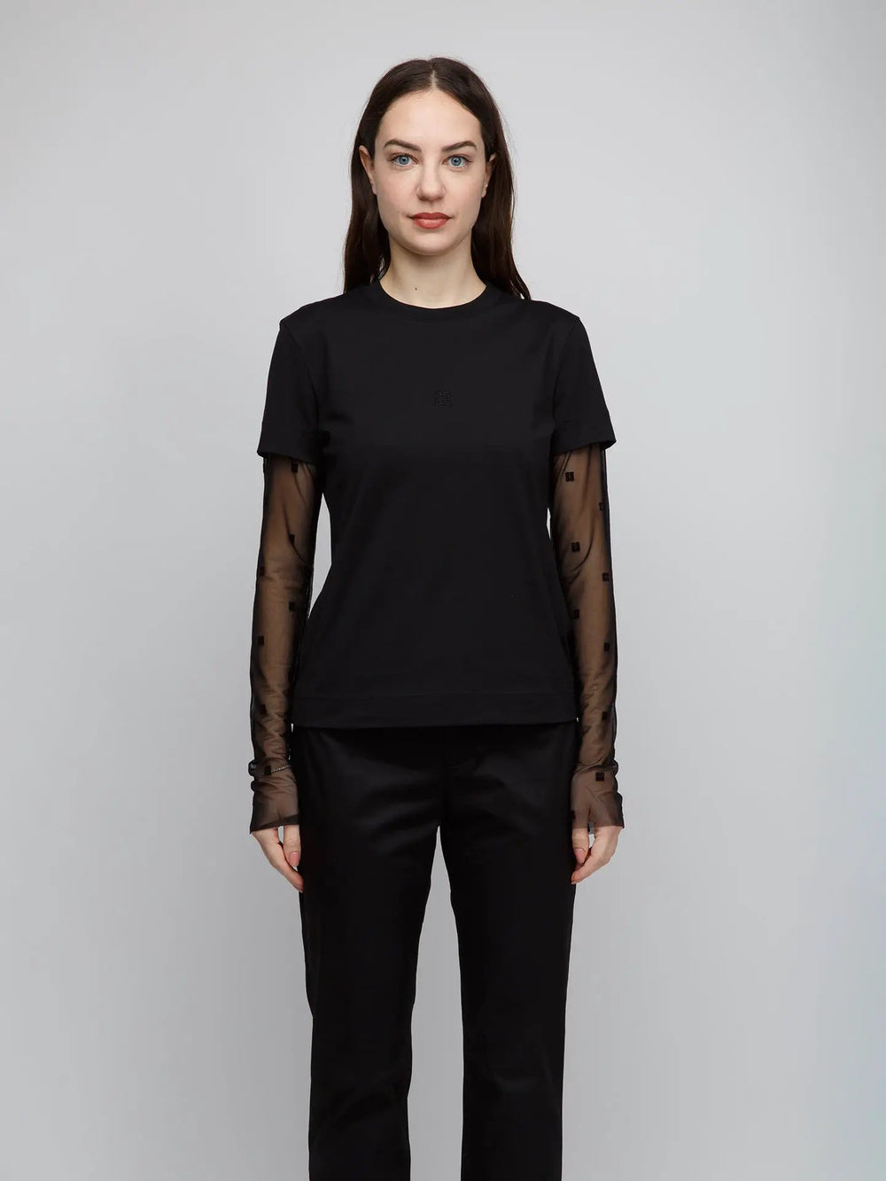 Givenchy Sample Sale | Givenchy Black Cotton Long Sleeve T-Shirt - | Designer outlet