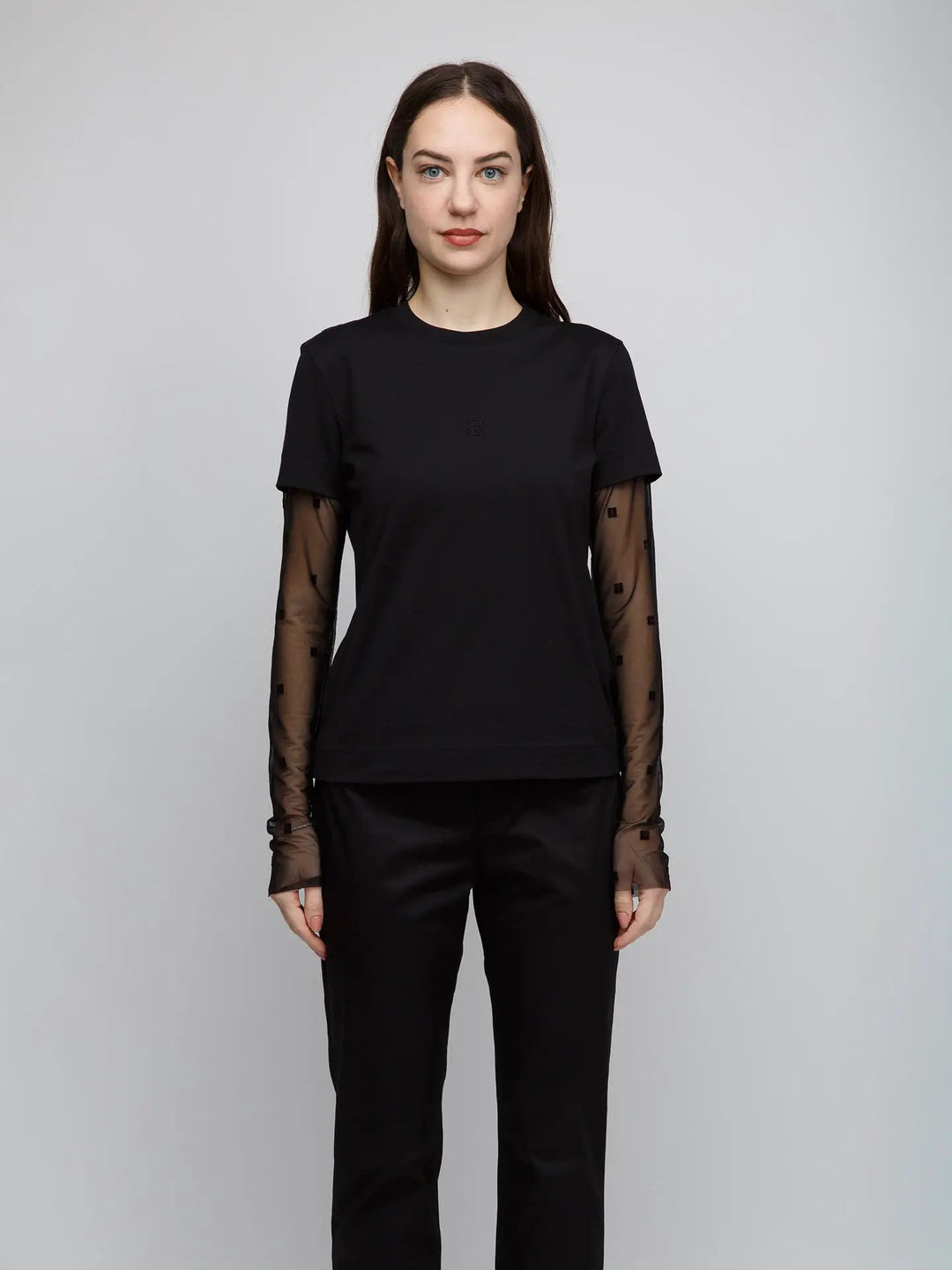 Givenchy Sample Sale | Givenchy Black Cotton Long Sleeve T-Shirt - | Designer outlet