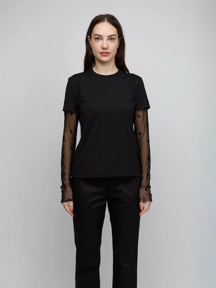 Givenchy Sample Sale | Givenchy Black Cotton Long Sleeve T-Shirt - | Designer outlet