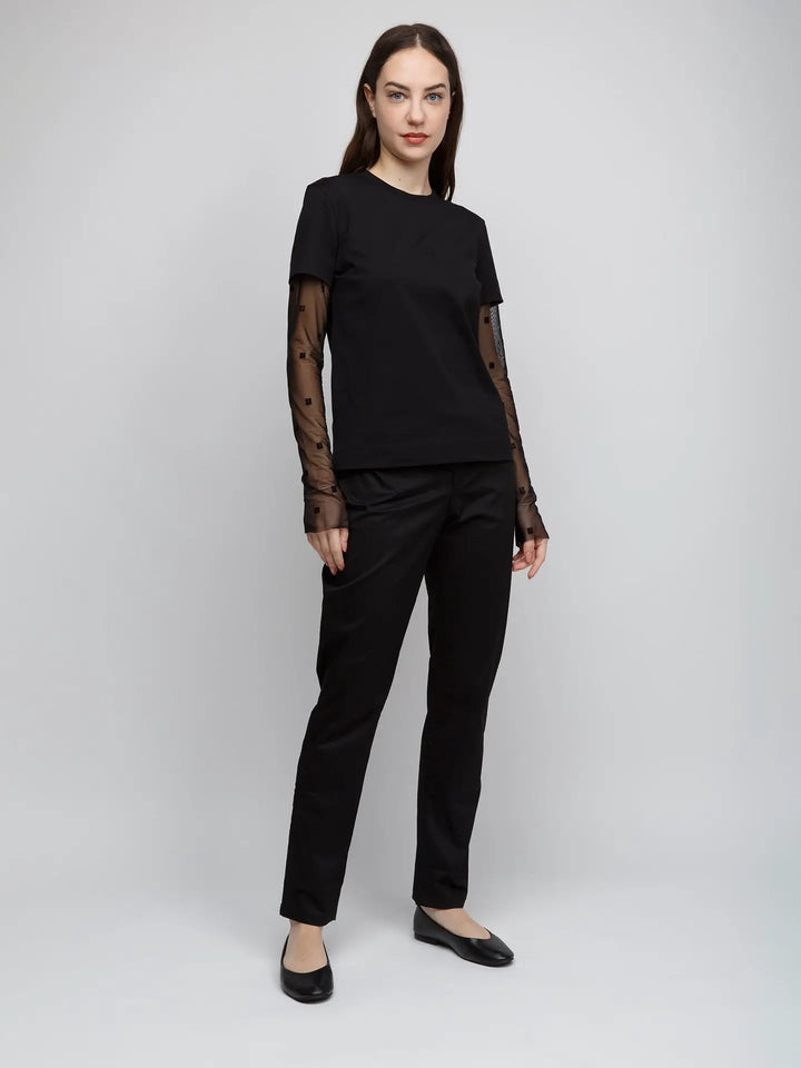 Givenchy Sample Sale | Givenchy Black Cotton Long Sleeve T-Shirt - | Designer outlet