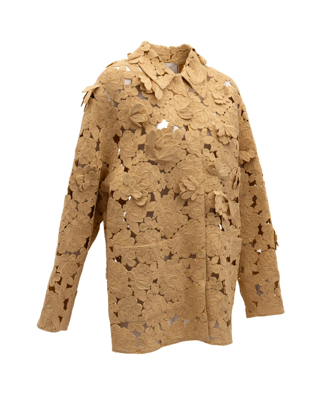 Valentino Garavani Sample Sale | Valentino Garavani Beige Floral Lace Jacket - | Designer outlet