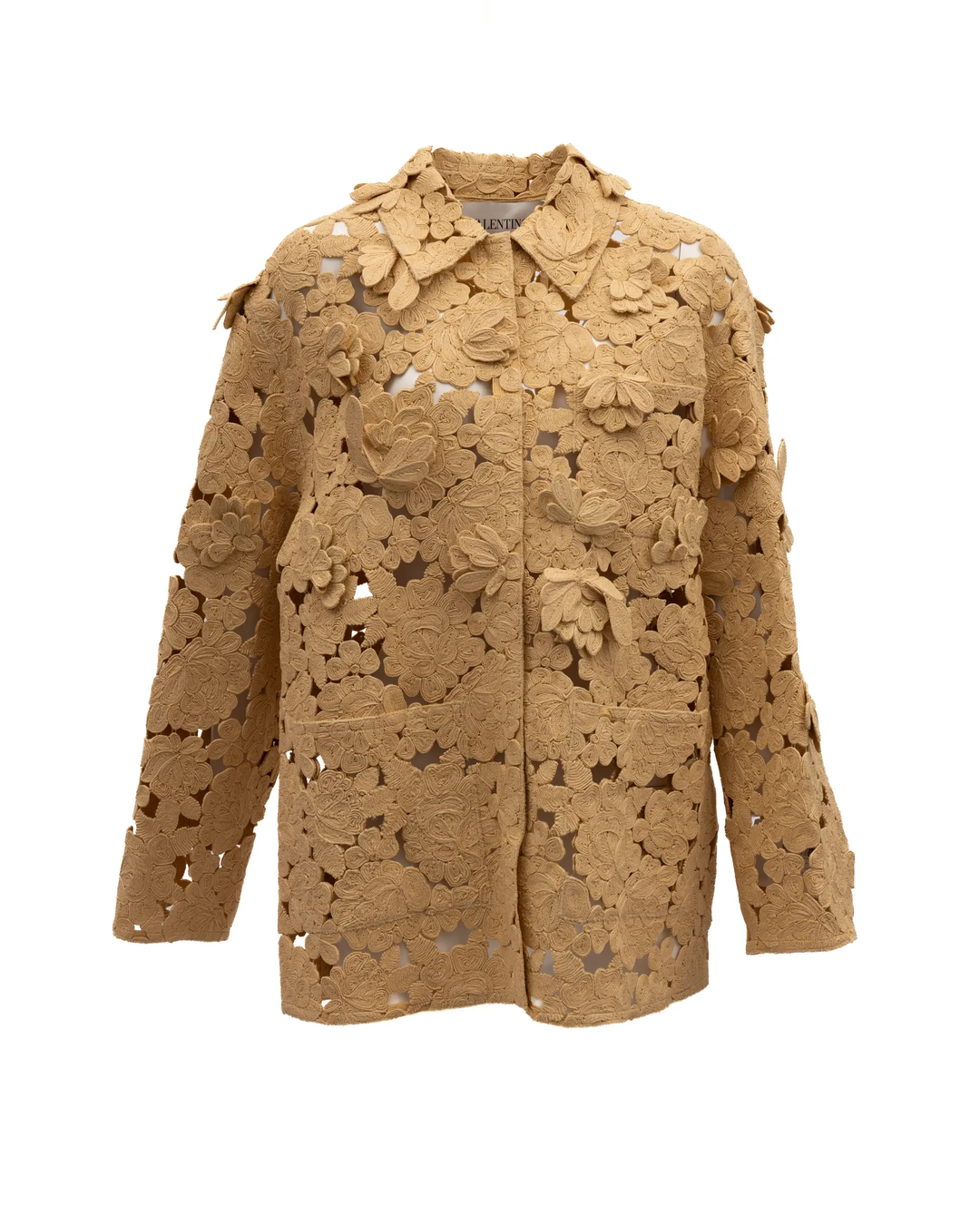 Valentino Garavani Sample Sale | Valentino Garavani Beige Floral Lace Jacket - | Designer outlet