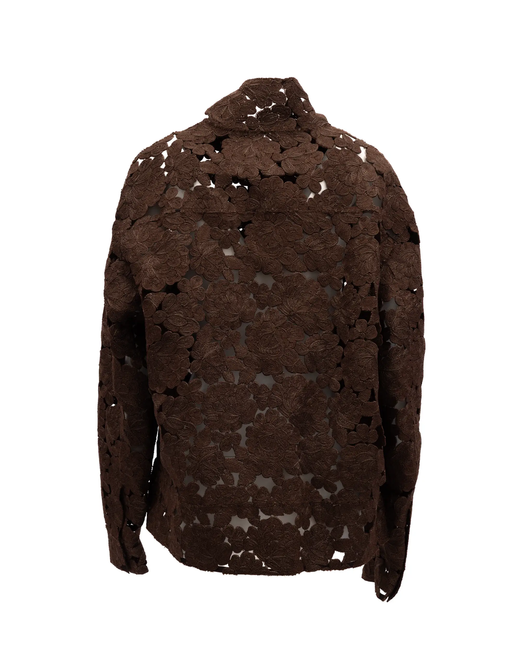 Valentino Garavani Sample Sale | Valentino Garavani Brown Floral Lace Jacket - | Designer outlet