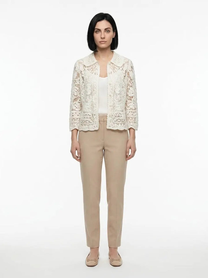 Dolce &amp; Gabbana Sample Sale | Dolce &amp; Gabbana White Cotton Cardigan - | Designer outlet
