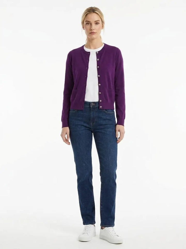 Dolce &amp; Gabbana Sample Sale | Dolce &amp; Gabbana Purple Cashmere Cardigan - | Designer outlet