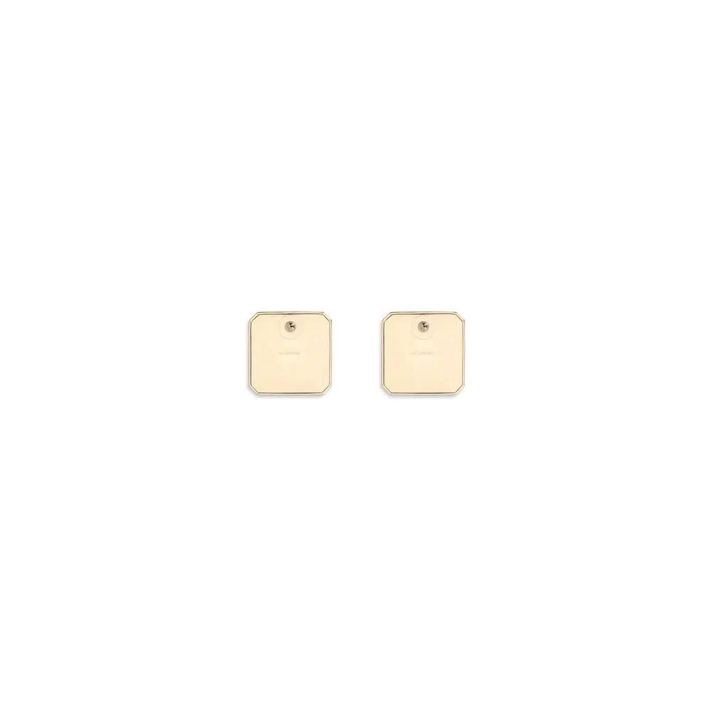 Self-Portrait Sample Sale | Self-Portrait Gold Brass Earrings - | Designer outlet