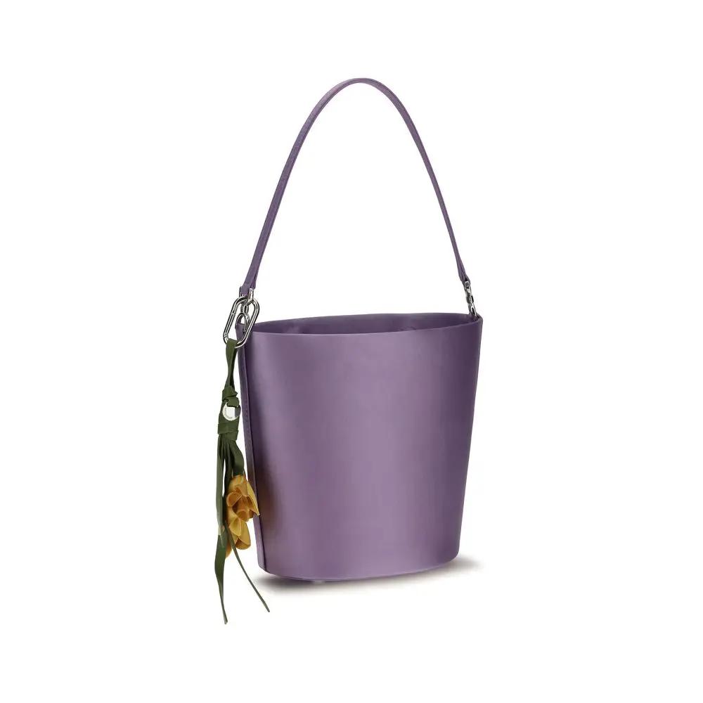 Self-Portrait Sample Sale | Self-Portrait Purple Polyester Backet Bag - | Designer outlet